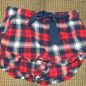 Women Size Small - Red & Navy Plaid Sleepwear Shorts by Aerie